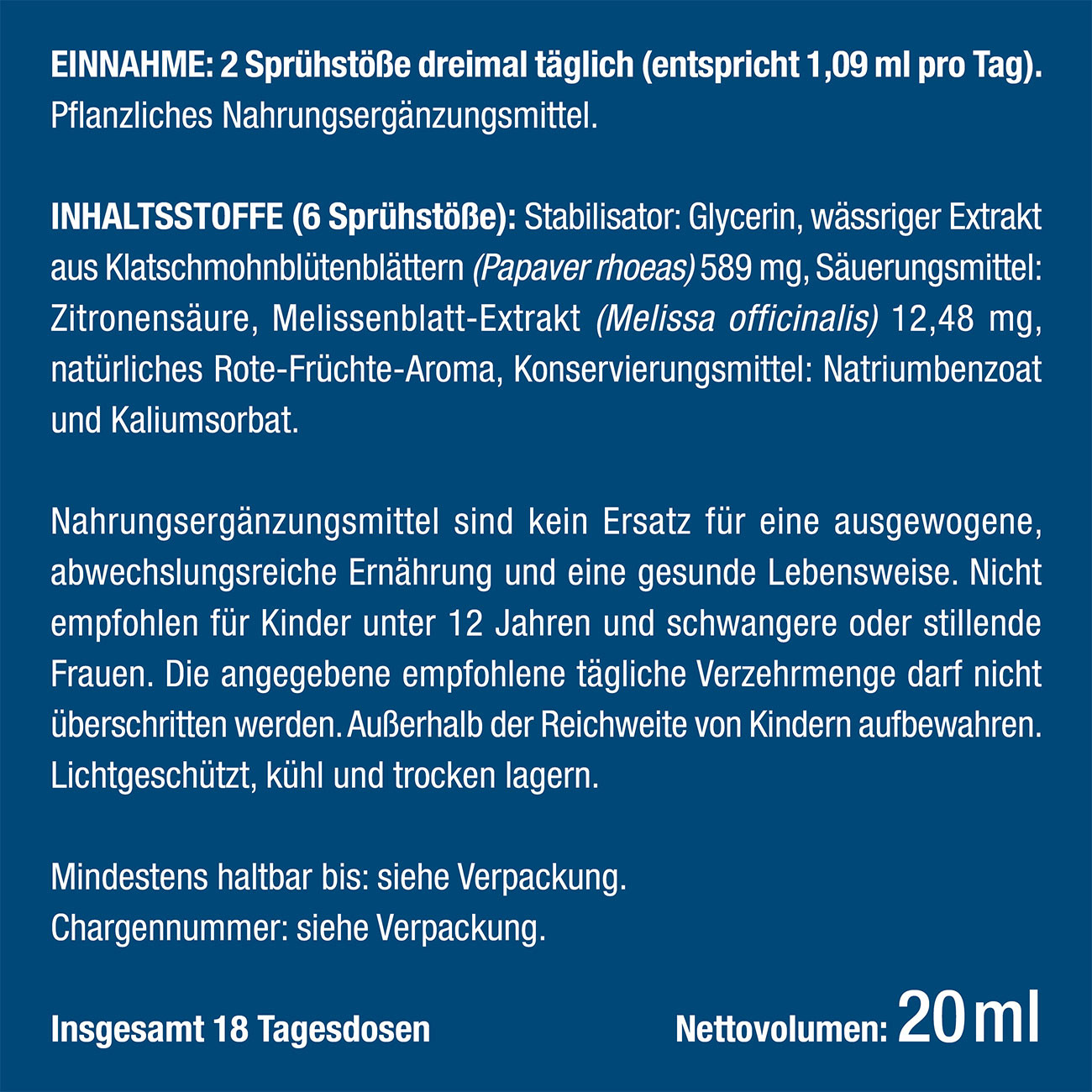 Anti Stress Spray Mund Sofortige Wirkung Produktbewertung Preis