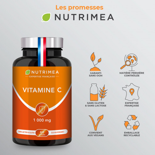 Gélules de Vitamine C 1000 mg