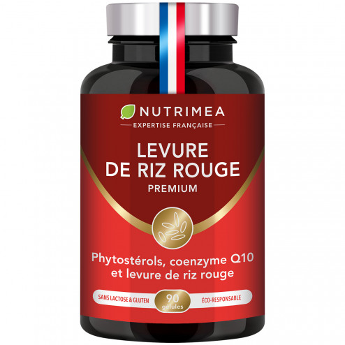 Fond blanc du pilulier de Levure de riz rouge Premium