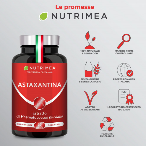 Promesse Nutrimea Astaxantina Vegana potente antiossidante