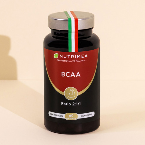 Integratore BCAA aminoacidi a catena ramificata per sportivi in compresse