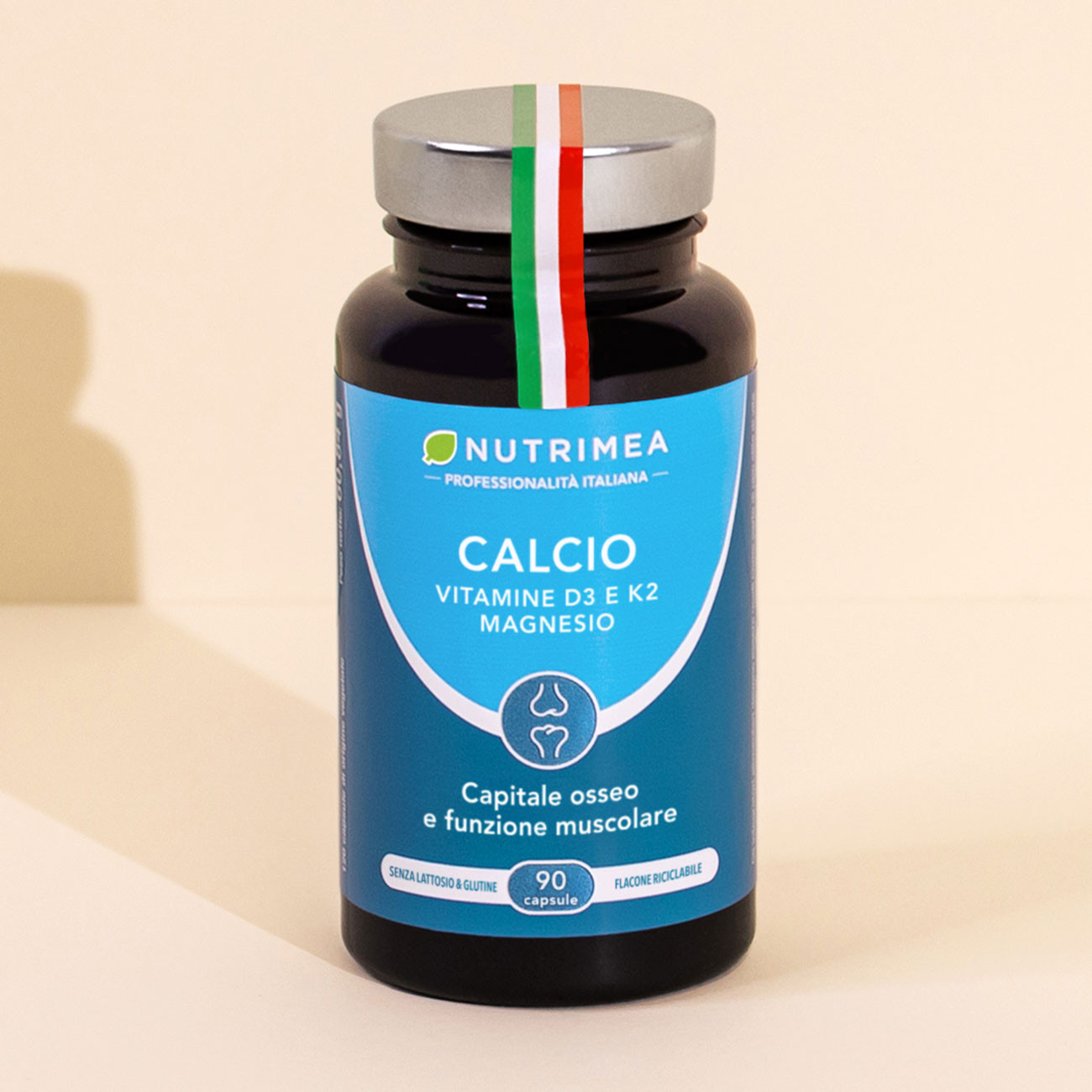 Integratore calcio con magnesio, vitamina D e K2