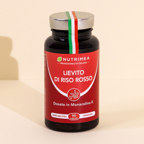 Integratore di lievito di riso rosso e coenzima q10 per ridurre naturalmente i livelli di colesterolo nel sangue