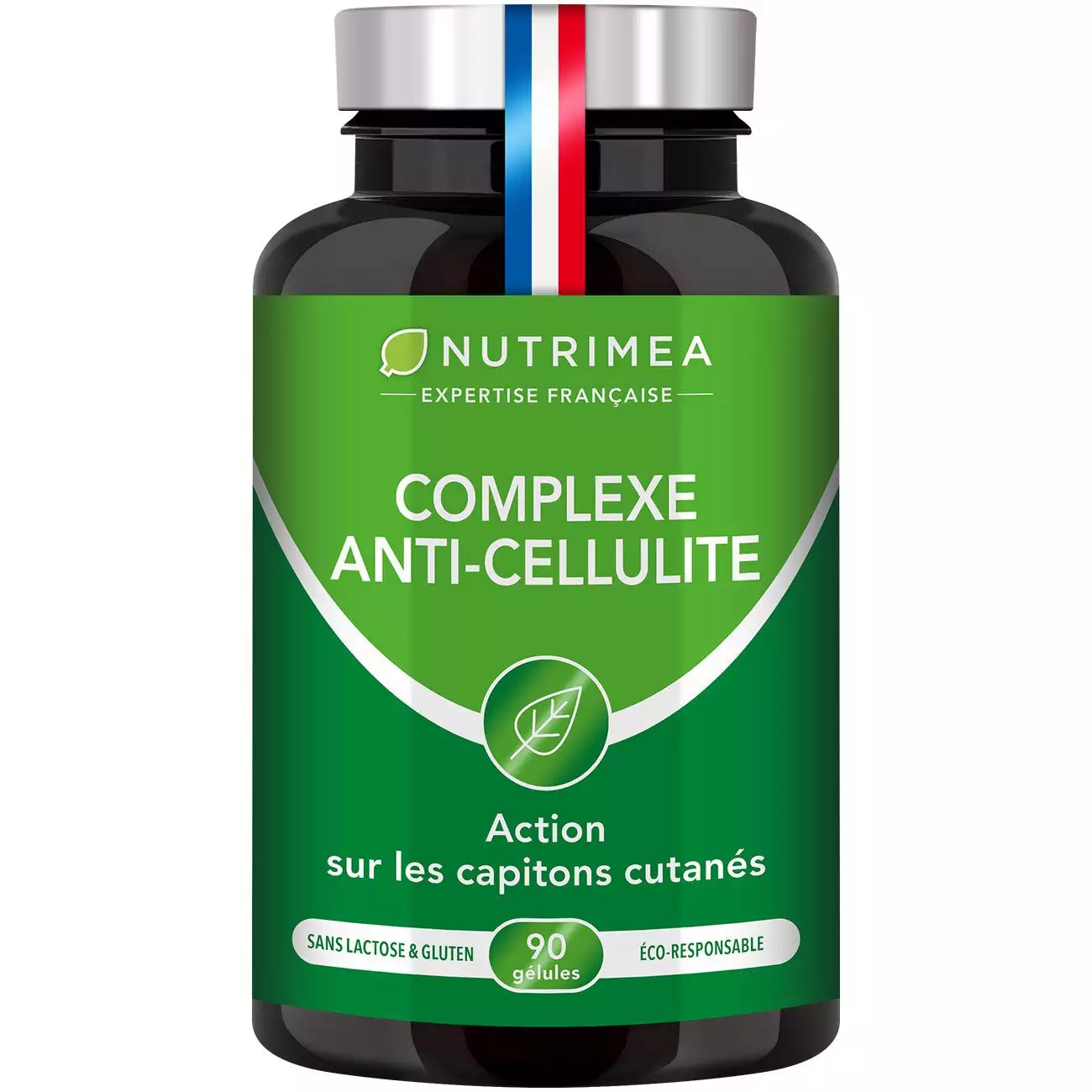 Fond blanc du pilulier de Complexe anti-cellulite