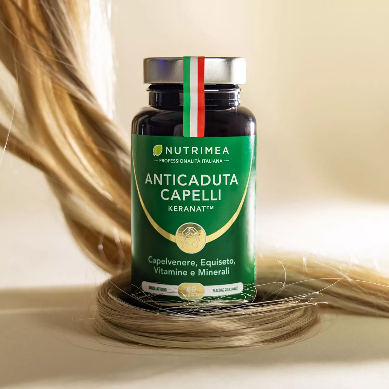 Anticaduta capelli con Keranat a base di rosmarino e miglio per contrastare la caduta dei capelli