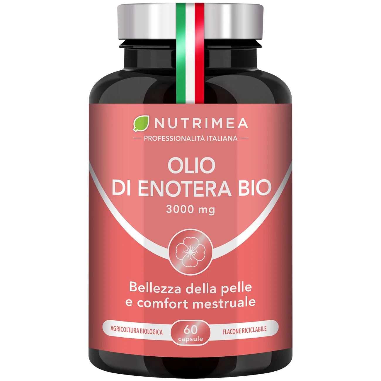 Capsule molli di Olio di Enotera Bio Nutrimea: pratiche, facili da deglutire e ricche di acidi grassi essenziali