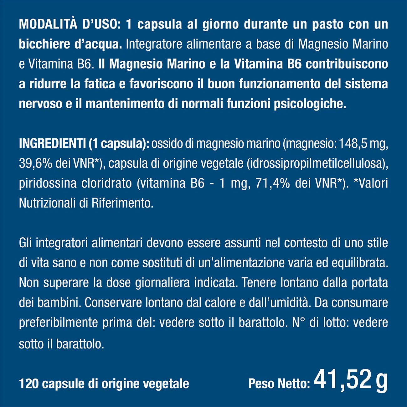 Benefici e controindicazioni dell'integratore magnesio marino